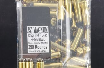 .357 Magnum 125 Grain RNFP Hi-Tek Coated - 250 Rounds Hand Loaded