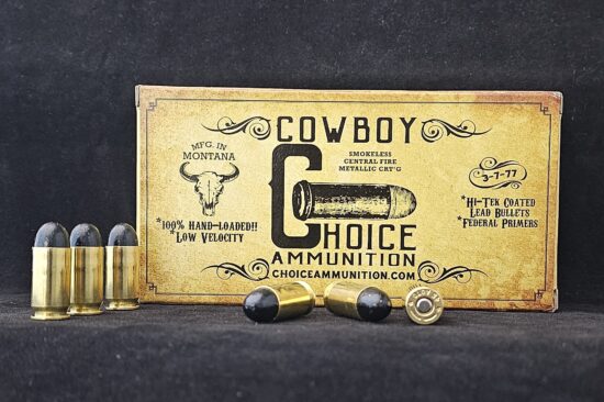 230RNL45ACPWB50CCB Choice Ammunition .45 ACP 230 Grain "Wild Bunch" RN BLACK Hi-Tek Coated Lead ~ 100% HAND LOADED!