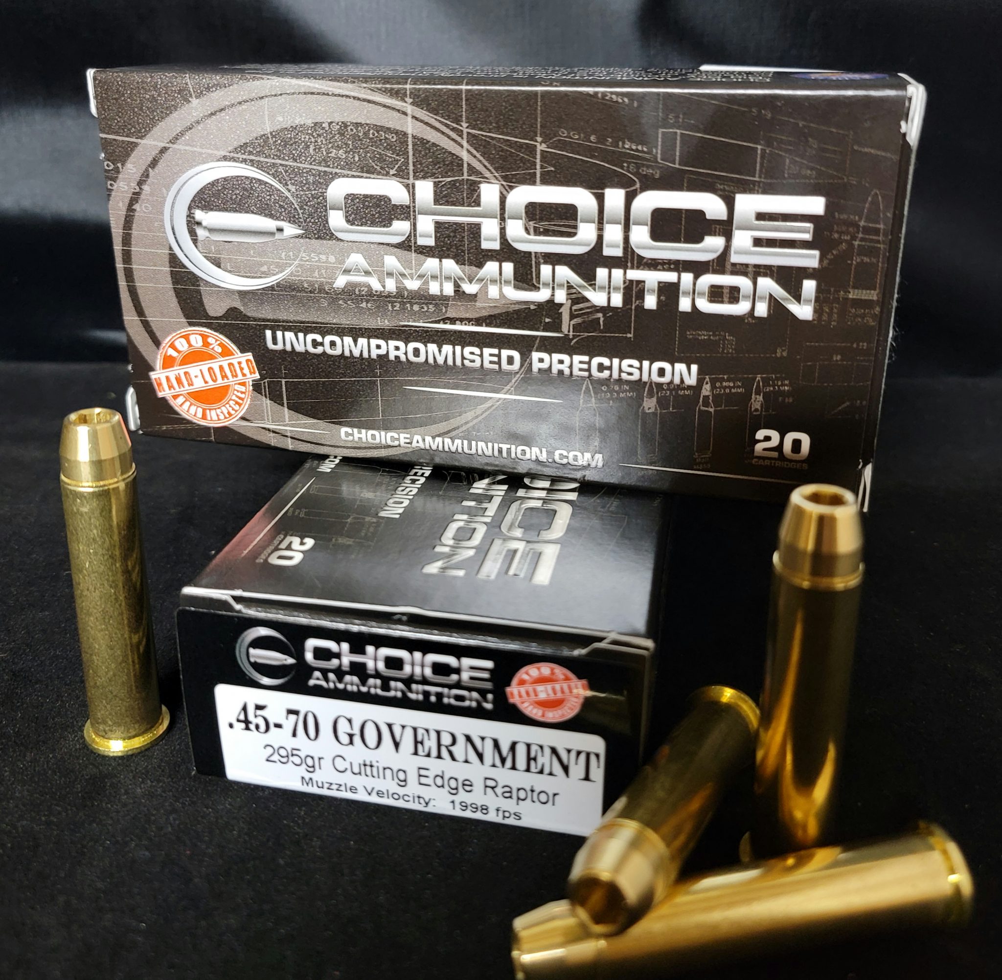 .45-70 GOVERNMENT 295 Grain RAPTOR HOLLOW POINT (LEAD FREE) 100% HAND ...