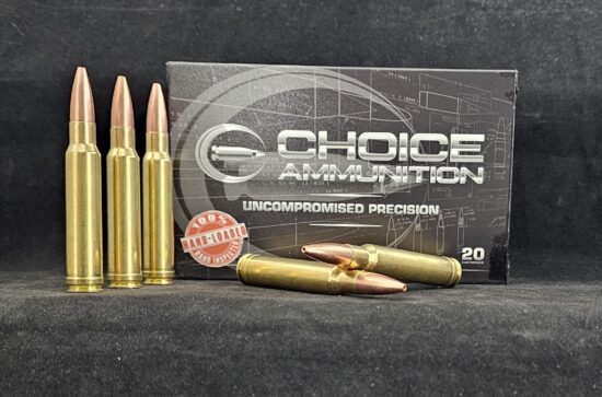 225TSXLF338WIN20 Choice Ammunition .338 Winchester Magnum 250 Grain Barnes TSX (Lead Free)~100% Hand-Loaded!!