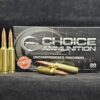 120NBT6.5CREED20 CHOICE AMMUNITION 6.5 Creedmoor 120 Grain NOSLER BALLISTIC TIP~100% HAND LOADED !!