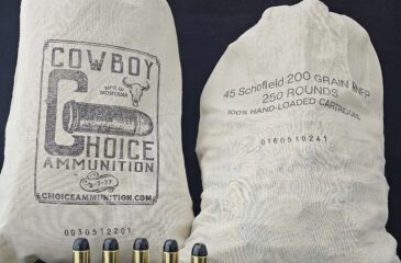 180RNFPL45SCHWFCCB .45 SCHOFIELD 180 GRAIN “WELLS FARGO BAG” AMMO! HI-TEK COATED RNFP~100% HAND-LOADED!!