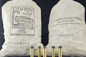 .44 Magnum 200 Grain "Wells Fargo Bag" Ammo! Hi-Tek Coated RNFP “COWBOY CHOICE” Ammunition~100% HAND-LOADED!!