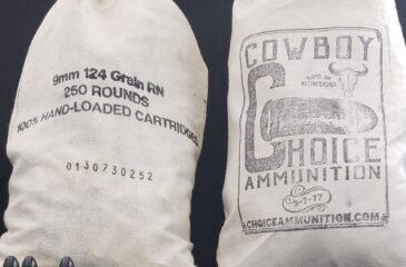 9mm Cowboy Action 124 Grain "Wells Fargo Bag" RN Hi-Tek Coated~100% Hand-Loaded!!