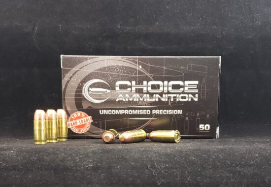 100PRNFP38050 Choice Ammunition Defense Choice .380 Auto 100 Grain Plated Round Nose Flat Point~100% Hand Loaded!!